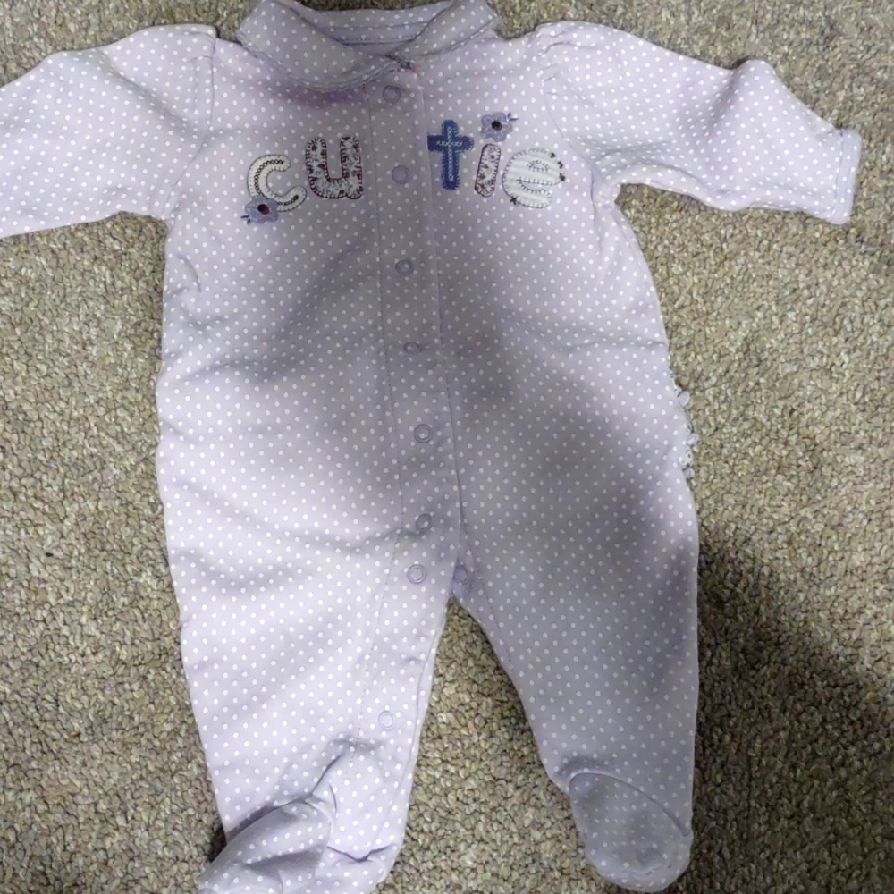 Carter's girls bodysuit with feet